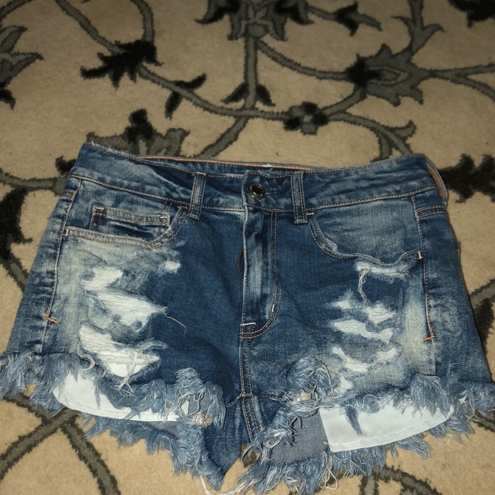 American eagle jean shorts- festival high rise